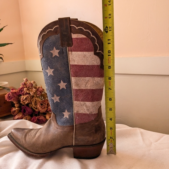 Shyanne Women's American Flag Snip Toe Cowgirl Boots Size 8.5M - Picture 6 of 10